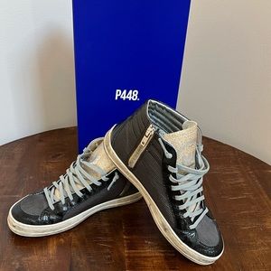 P448 Skate Mixed Media high Top Sneaker (Women's)